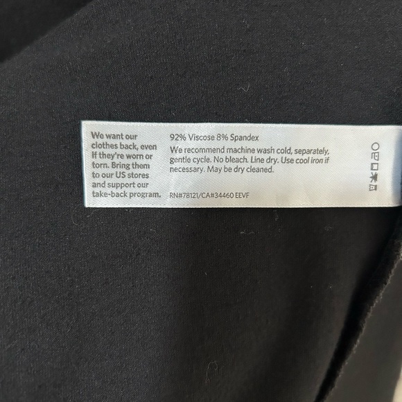 Eileen Fisher Sleeveless Stretch Jersey Maxi Dress Black Women’s Size Medium - Picture 8 of 8